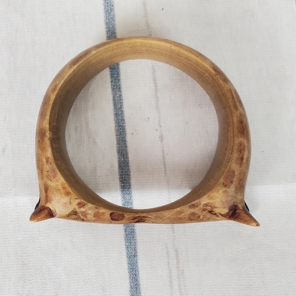 2/$25 Vintage Wooden Wraparound Giraffe Bangle 7" - Picture 16 of 16
